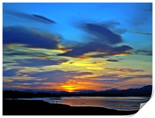 The River Forth At Sundown. Print by Aj’s Images