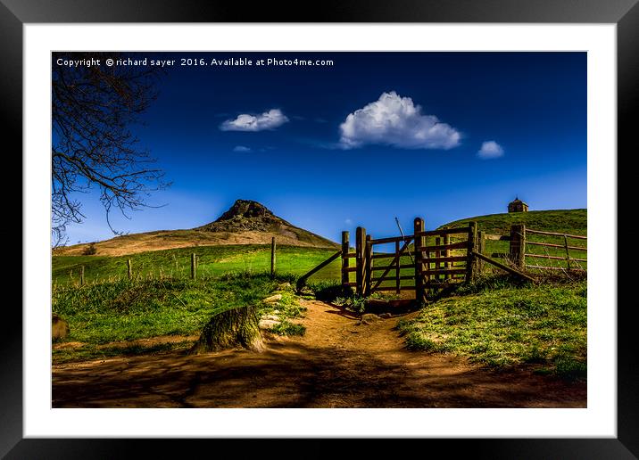 Summits Gate Framed Mounted Print by richard sayer