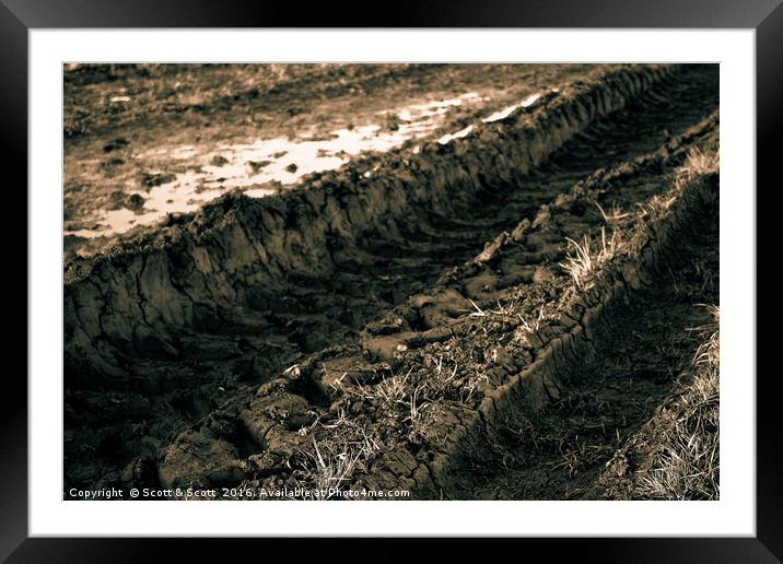 Dirt Track Framed Mounted Print by Scott & Scott