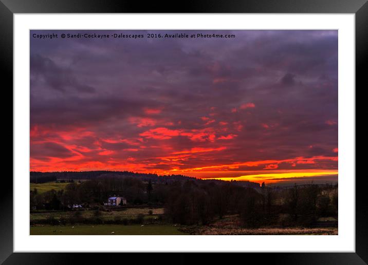 Red Sky At Night..... Framed Mounted Print by Sandi-Cockayne ADPS