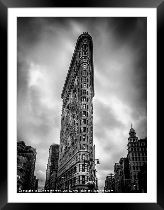The Flat Iron  Framed Mounted Print by Richard Whitley