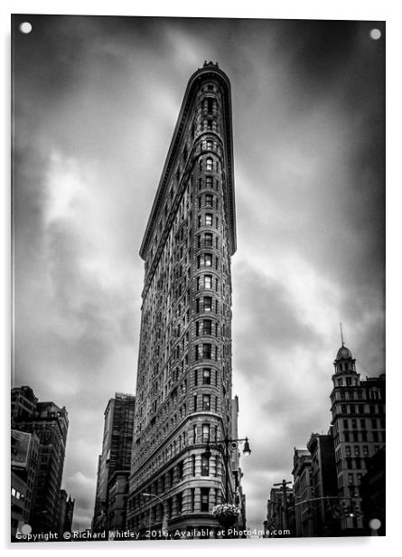 The Flat Iron  Acrylic by Richard Whitley