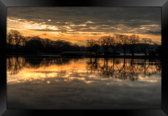 Beaulieu River at Dawn Framed Print by Bob Barnes