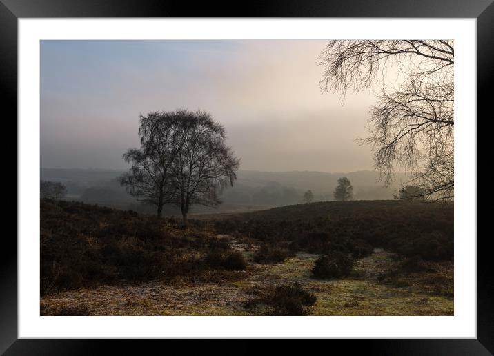 Dawn at Mogshade Hill Framed Mounted Print by Bob Barnes
