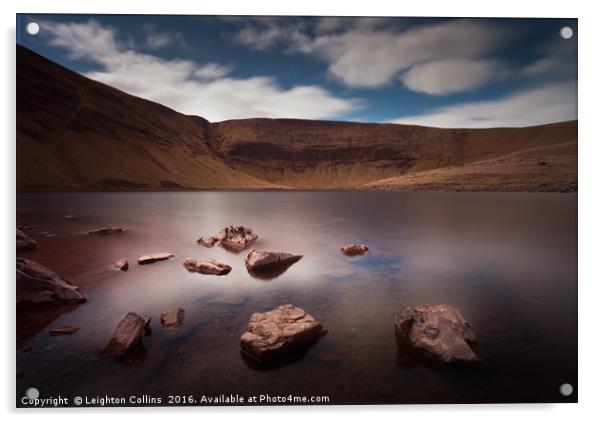 Llyn y Fan Fach Lake Acrylic by Leighton Collins