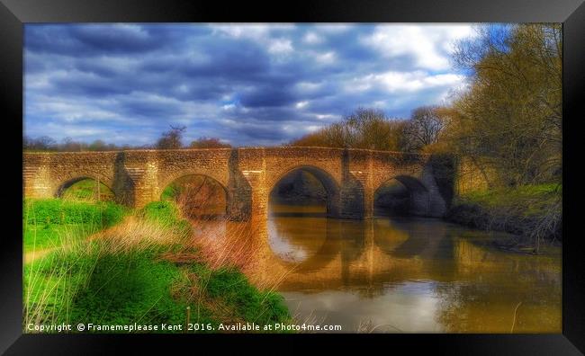 Teston Bridge Framed Print by Framemeplease UK