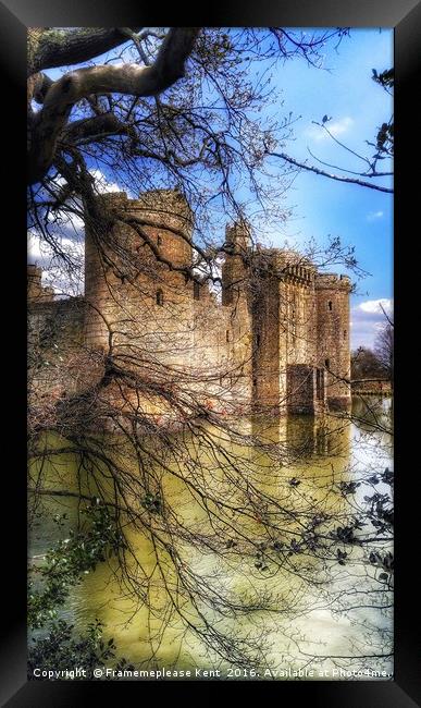 Castle through the trees  Framed Print by Framemeplease UK