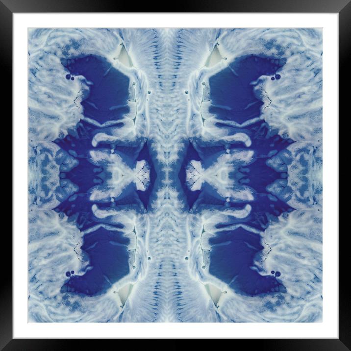 Bleached Alien Abstract Framed Mounted Print by Malcolm McHugh