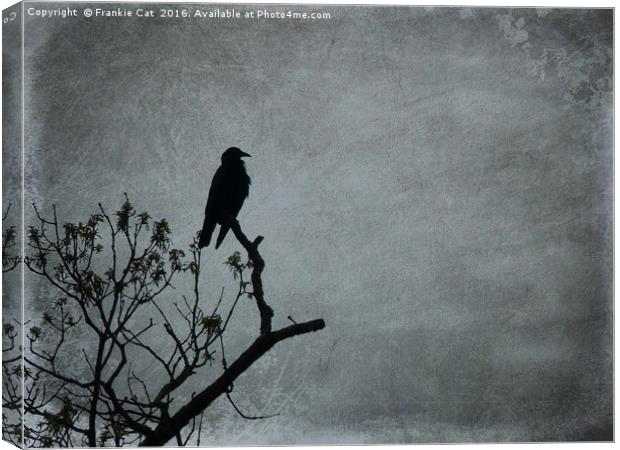 Majestic Crow Canvas Print by Frankie Cat