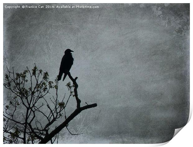 Majestic Crow Print by Frankie Cat