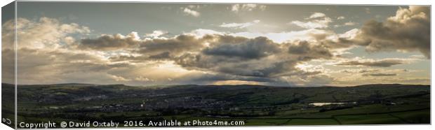 Silsden Panorama Canvas Print by David Oxtaby  ARPS