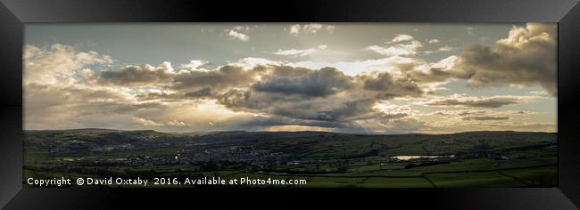 Silsden Panorama Framed Print by David Oxtaby  ARPS