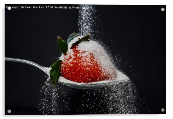 Sugar Shower Acrylic by Karen Mackey