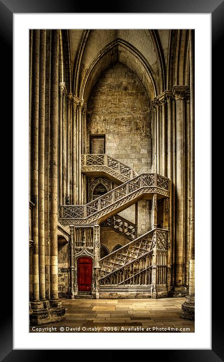 Rouen Cathedral Framed Mounted Print by David Oxtaby  ARPS