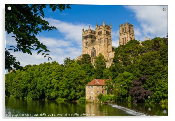 Durham Cathedral Acrylic by Alan Tunnicliffe