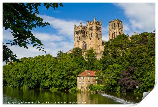 Durham Cathedral Print by Alan Tunnicliffe