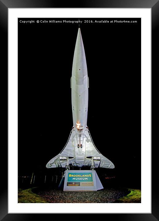 Floodlit Concorde 2 Framed Mounted Print by Colin Williams Photography
