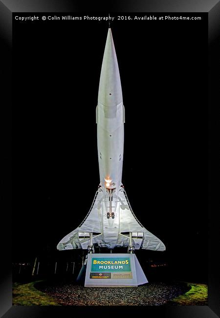 Floodlit Concorde 2 Framed Print by Colin Williams Photography