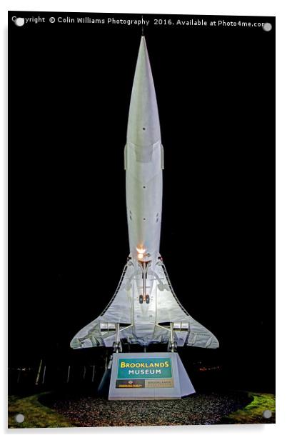 Floodlit Concorde 2 Acrylic by Colin Williams Photography
