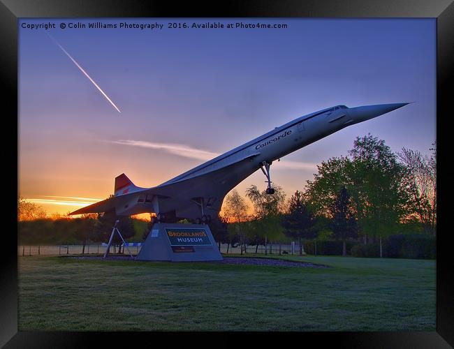  Concorde Sunrise 1 Framed Print by Colin Williams Photography