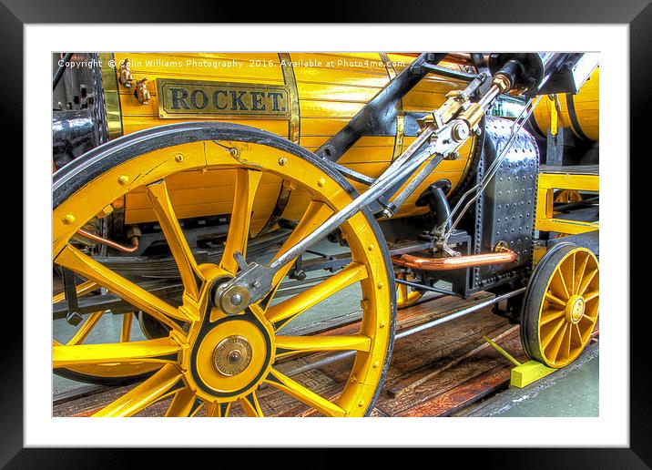 Stephenson's Rocket 1 Framed Mounted Print by Colin Williams Photography