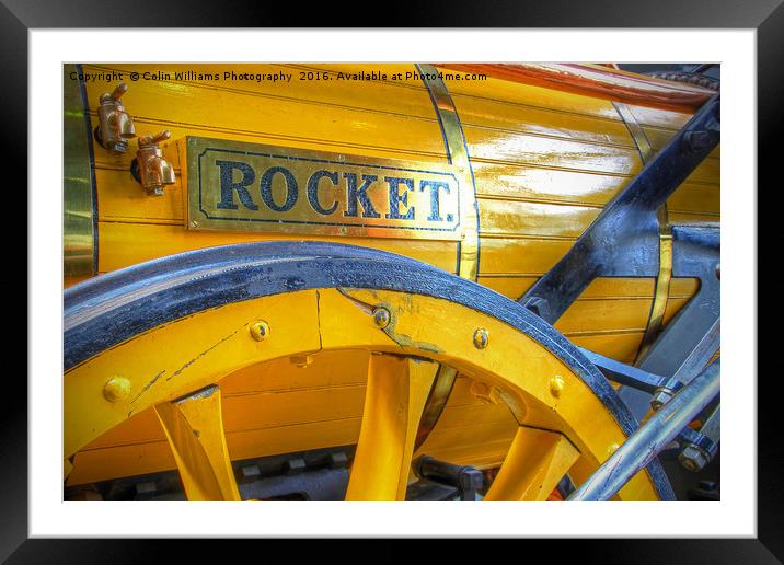 Stephenson's Rocket 2 Framed Mounted Print by Colin Williams Photography