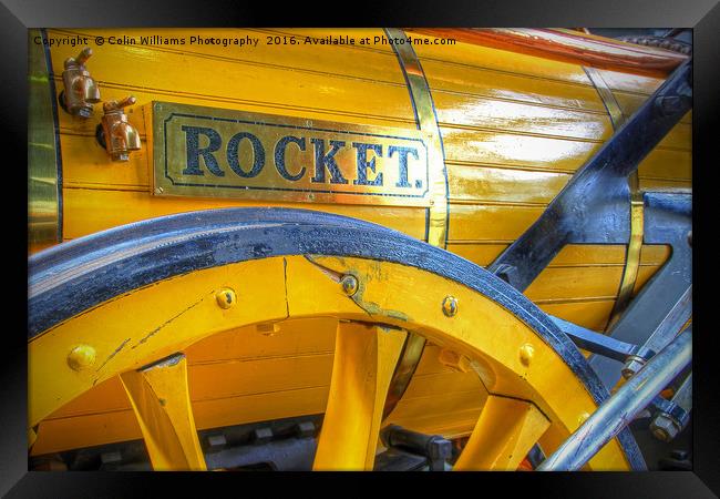 Stephenson's Rocket 2 Framed Print by Colin Williams Photography