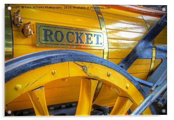 Stephenson's Rocket 2 Acrylic by Colin Williams Photography
