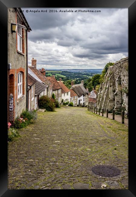 Gold Hill Framed Print by Angela Aird