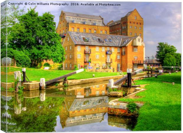 Coxes Lock and Mill Weybridge Canvas Print by Colin Williams Photography
