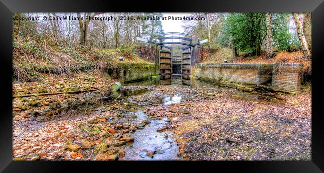 Deepcut locks Basingstoke Canal 4 Framed Print by Colin Williams Photography