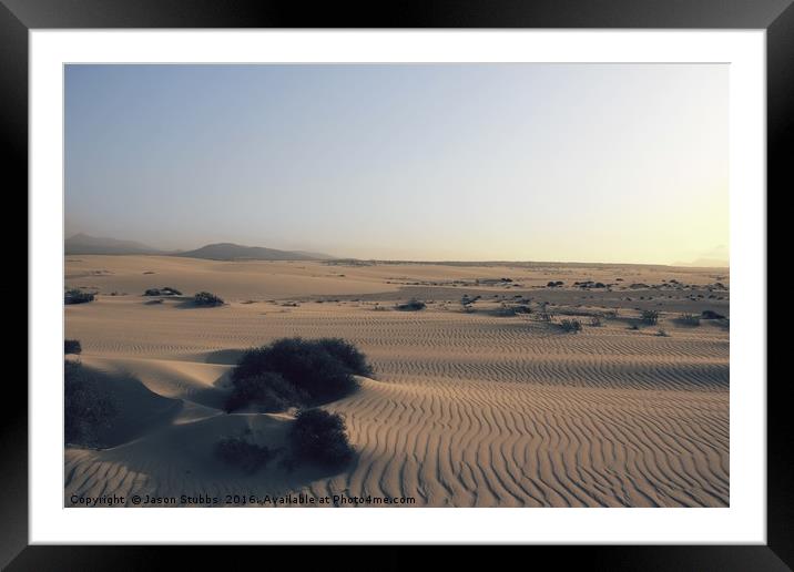 Sand Dunes Framed Mounted Print by Jason Stubbs