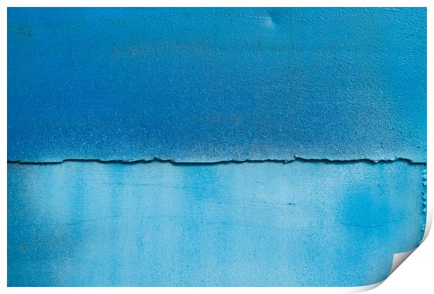 Blue metal texture with scratches. Print by Tartalja 