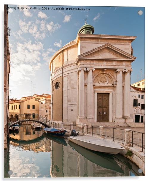 Santa Maddalena Church, Venice Acrylic by Ian Collins