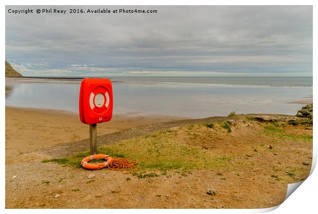An empty beach Print by Phil Reay