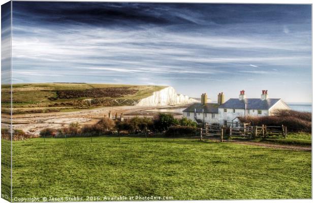 Seven Sisters Country Park Canvas Print by Jason Stubbs