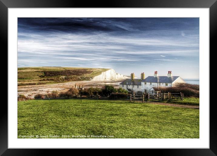 Seven Sisters Country Park Framed Mounted Print by Jason Stubbs