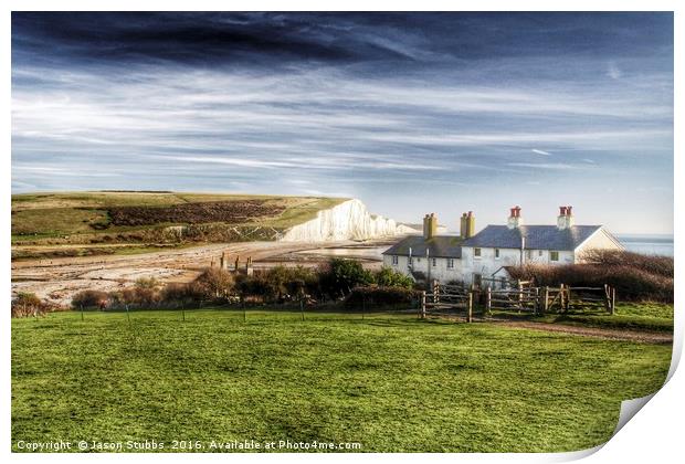 Seven Sisters Country Park Print by Jason Stubbs