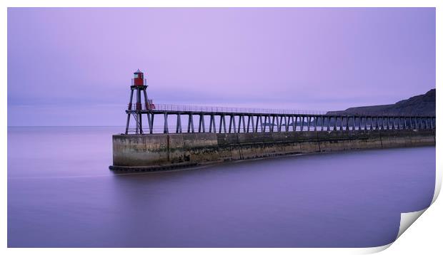 Whitby Pier Print by chris smith