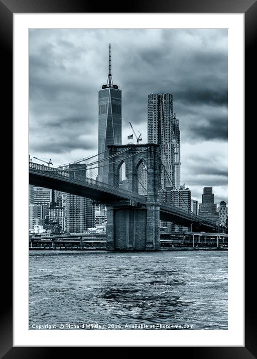 New York New York Framed Mounted Print by Richard Whitley
