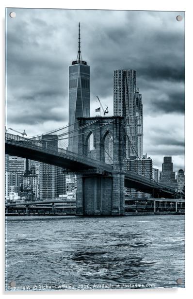 New York New York Acrylic by Richard Whitley