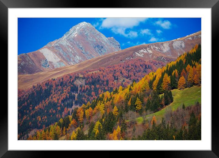 East Tirol in autumn. Austria. Framed Mounted Print by Tartalja 