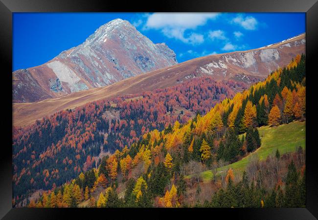 East Tirol in autumn. Austria. Framed Print by Tartalja 