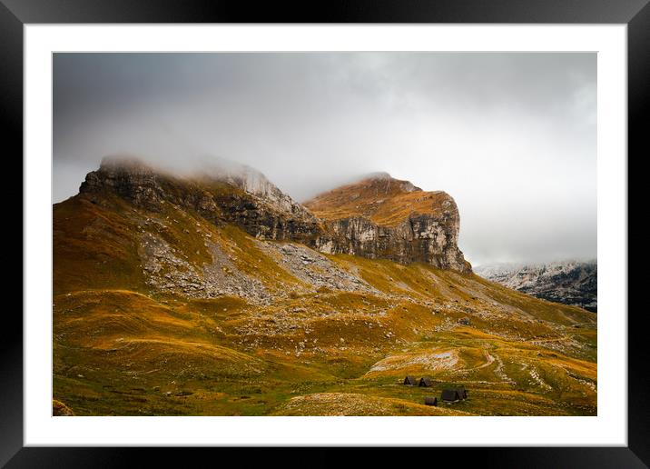 Mountains in autumn. National nature park "Durmito Framed Mounted Print by Tartalja 
