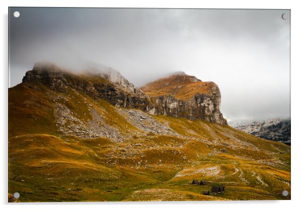 Mountains in autumn. National nature park "Durmito Acrylic by Tartalja 
