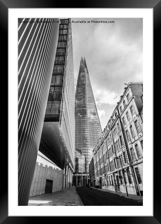 The Shard Framed Mounted Print by Angela Aird