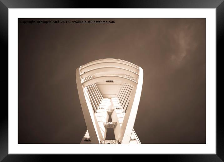 Spinnaker Tower Framed Mounted Print by Angela Aird