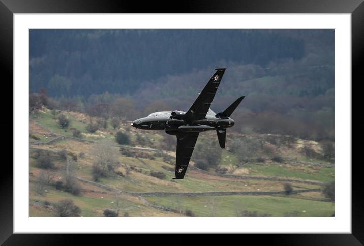 RAF Hawk T2 in the Welsh Valleys Framed Mounted Print by Philip Catleugh