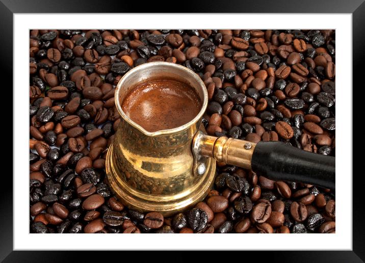 Arab copper coffee pot Framed Mounted Print by Igor Krylov
