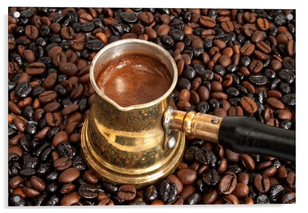 Arab copper coffee pot Acrylic by Igor Krylov
